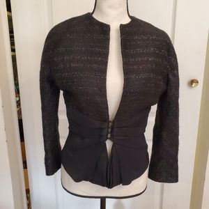 Giambattista Valli silk & wool black dress jacket / blazer sz 40/XS